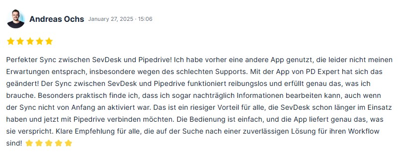 Sevdesk Schnittstelle Bewertung - PD-Experts