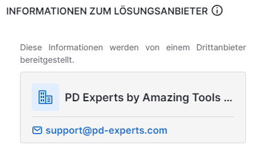 Support durch Partner - PD-Experts