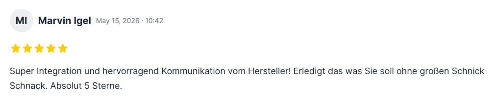 Schnittstelle Lexware Rating