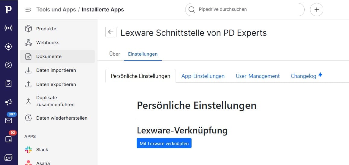 Mit Lexware Verknuepfen - PD-Experts