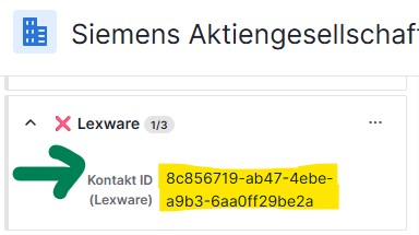 Pipedrive ID Lexware benutzerdefiniertes Pipedrive ID Feld
