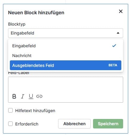 ausgeblendetes Feld ausgeblendetes Feld - PD-Experts